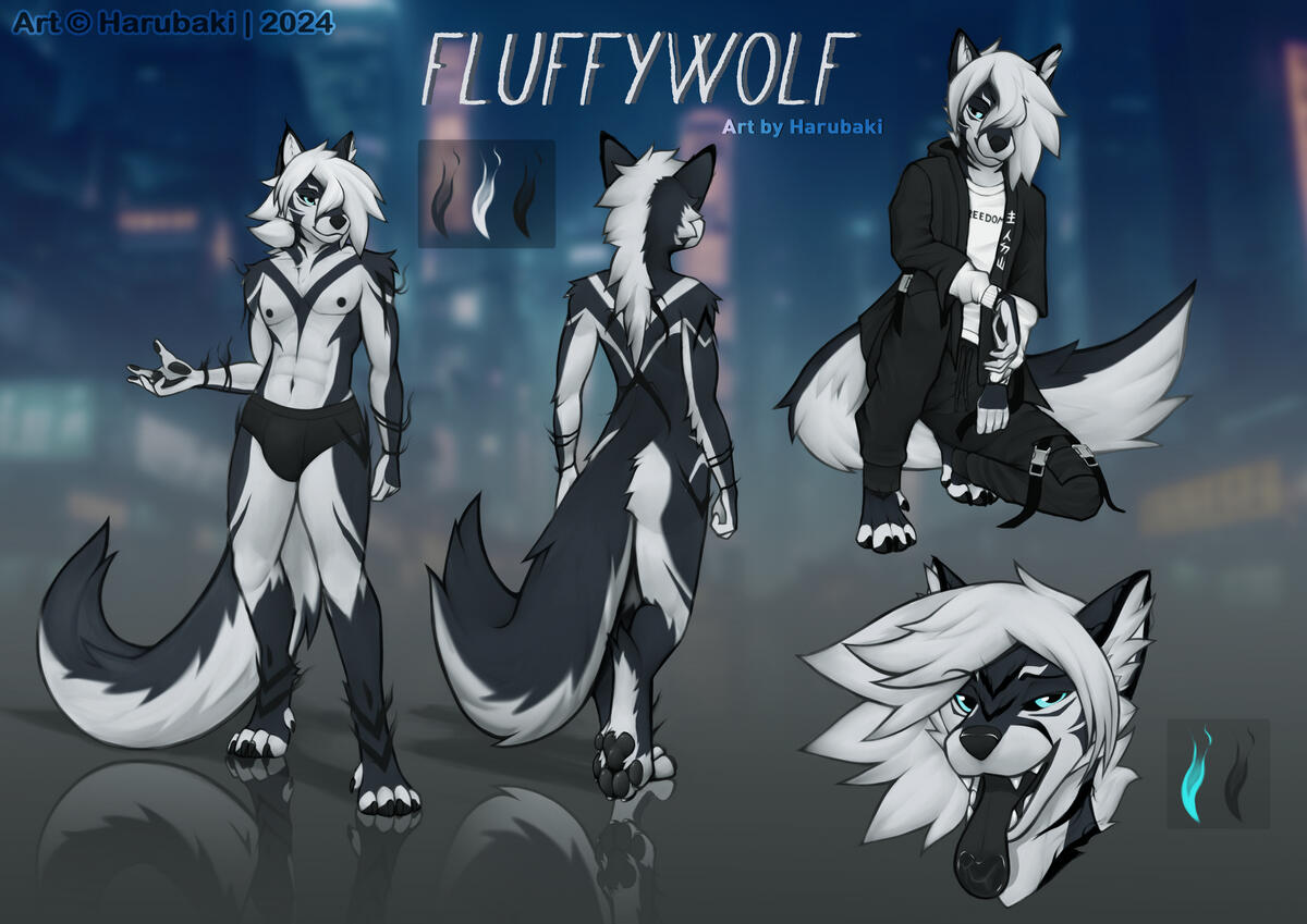 Refsheet Soft Color: Front + Back + Extra Fullbody + Icon
